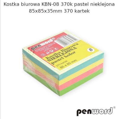 Kostka biurowa pastel 85x85x35mm 370K