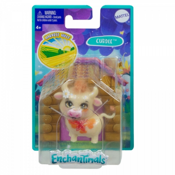 Figurka Enchantimals zwierzaki-ulubieńcy brokatowa Krówka (GJX24/GNY78)