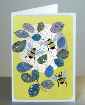 Karnet PM172 wycinany + koperta Pszczoły
