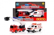Zestaw aut miejskich - straż pożarna i ambulans