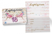 Zaproszenie ZZ-079 Urodziny 18 (5 szt.)