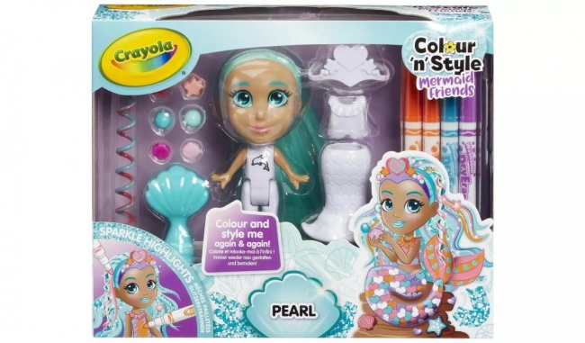 Colour and syle mermaid Pearl CRAYOLA