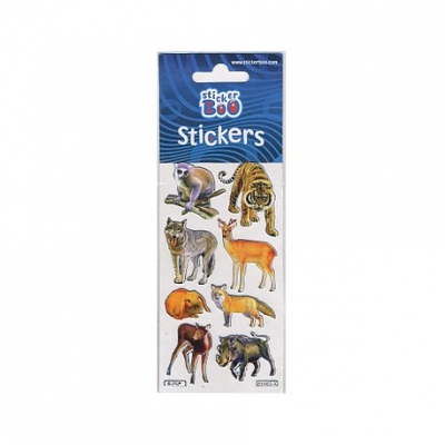 Naklejki Sticker BOO silver dzikie zwierzęta