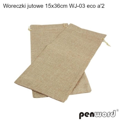 Woreczki jutowe ecko 36x15cm 2szt