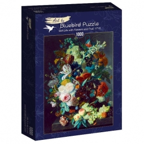 Bluebird Puzzle 1000: Martwa natura z kwiatami i owocami (60072)