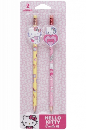 Coolpack, Ołówki z gumową nakładką Hello Kitty - Pink 1, 2 szt (10722PTR)