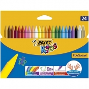 Kredki świecowe Bic Kids Plastidecor, 24 kolory (829772)
