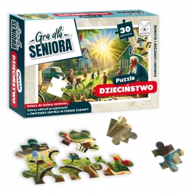 Gra dla Seniora. Puzzle Dzieciństwo