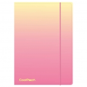 Coolpack, teczka A4 z gumką Colorino Gradient Peach (03722CP)