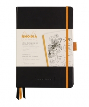 Notes Rhodia Rhodiarama Goalbook black A5 - kropki - Hardcover