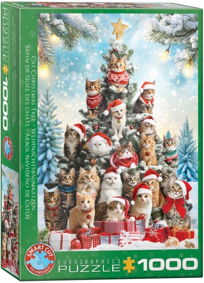 <img src='https://webimage.pl/pics/723/0/d628136660723.jpg' style='height:440px' /> Puzzle 1000 Christmas Tree Cats 6000-6072
