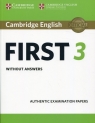 Cambridge English First 3 without answers