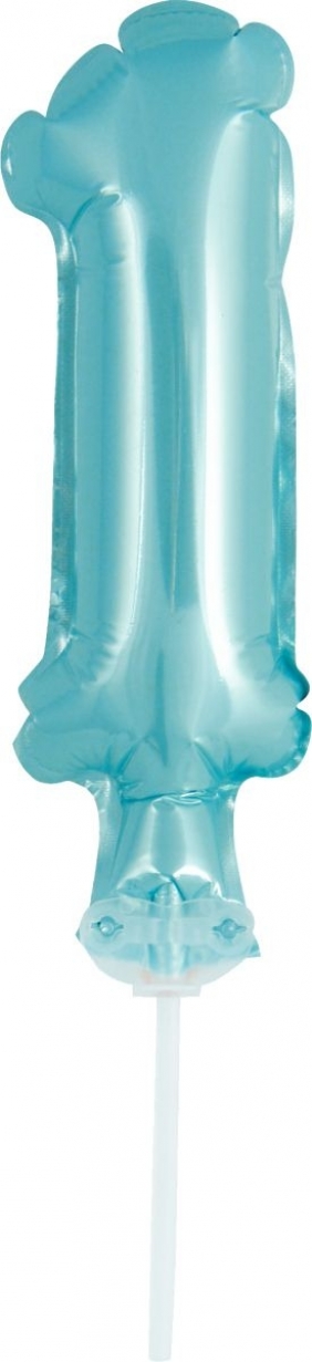 Balon foliowy Godan błękitny 13 cm cyfra 1 (BC-5BLI)