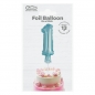 Balon foliowy Godan błękitny 13 cm cyfra 1 (BC-5BLI)