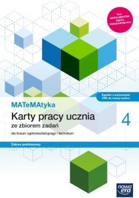 MATeMAtyka 4. Karty pracy ucznia. Zakres podstawowy (Uszkodzona okładka) - Opracowanie zbiorowe