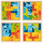 Układanka, puzzle - mozaika w kształcie literek L (GOKI-57472)