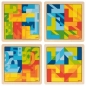 Układanka, puzzle - mozaika w kształcie literek L (GOKI-57472)