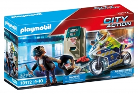 Playmobil City Action: Policyjny motor - Pościg za przestępcą (70572) (Uszkodzone opakowanie)