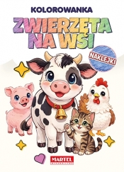 Zwierzęta na wsi. Tęczowa kolorowanka z naklejkami - Maciej Ratajczyk