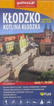 Plan miasta - Kłodzko. Kotlina Kłodzka 1:8 000 - Opracowanie zbiorowe