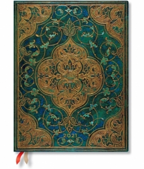 Kalendarz książkowy ultra 2021 12M Turquoise