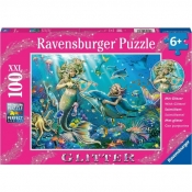 Ravensburger, Puzzle XXL 100: Podwodne piękności - Puzzle brokatowe (12872)