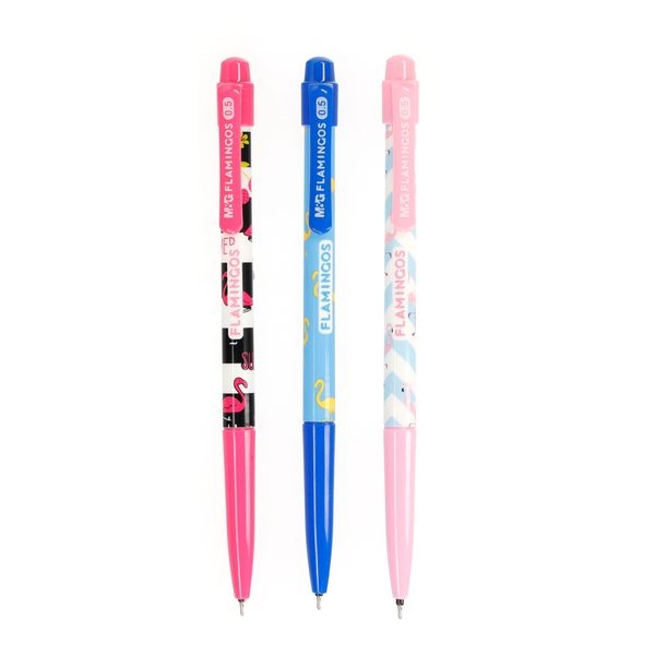 Długopis automatyczny Flamingo 0,5 mm - niebieski (420637)