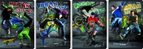 Zeszyt A5 Urban Legends w kratkę 60 kartek 10 sztuk mix