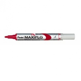 Marker z tłoczkiem Pentel Maxiflo - czerwony (MWL5S-B)
