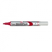 Marker z tłoczkiem Pentel Maxiflo - czerwony (MWL5S-B)