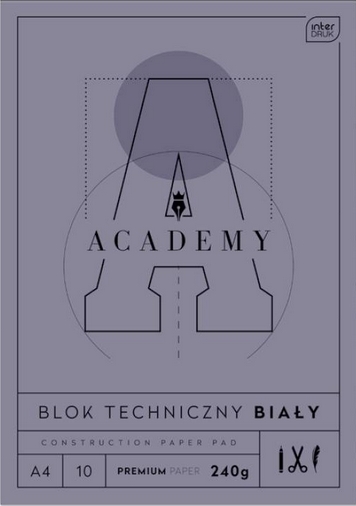 Blok techniczny A4 Academy 10k 240g