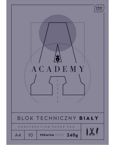 Blok techniczny: A4 - Academy, 10k 240g
