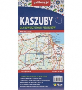 Kaszuby dla rowerzystów i piechurów, 1:60 000 - Opracowanie zbiorowe