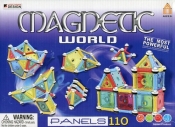 Klocki magnetyczne magnetic world 110 elementów