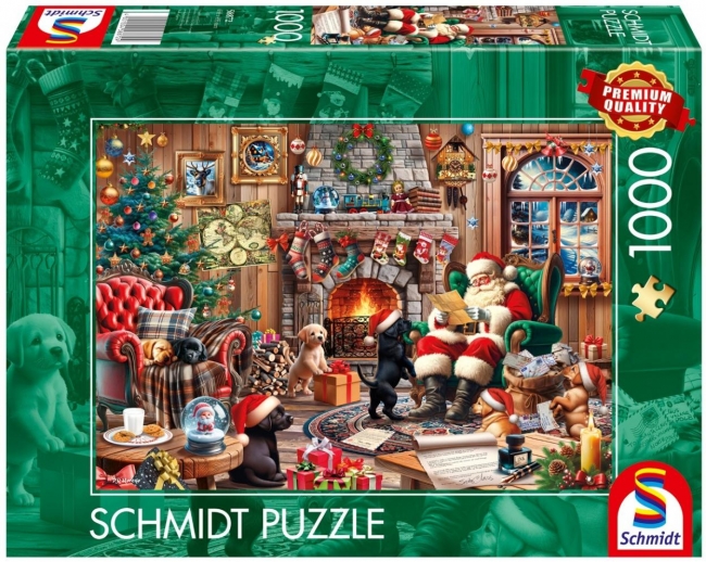 <img src='https://webimage.pl/pics/724/8/d4001504588724.jpg' style='height:440px' /> Puzzle PQ 1000 Święty Mikołaj czyta listy