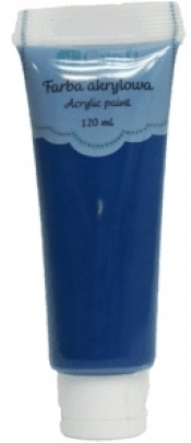 Farba akrylowa, 120 ml - primary cyan (DPFA-061)