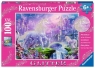 Ravensburger, Puzzle XXL 100: Królestwo jednorożców - Puzzle brokatowe