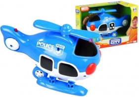 Helikopter policyjny z dźwiękiem