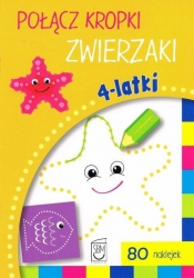 Połącz kropki Zwierzaki 4- latki