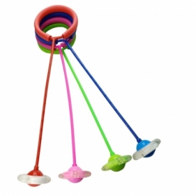Hula hop na nogę gumowa z diodami 61cm MIX