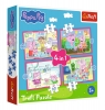 Puzzle 4w1 Peppa uwielbia przygody