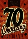 Karnet 70 Urodziny B6 mix wzorów GM