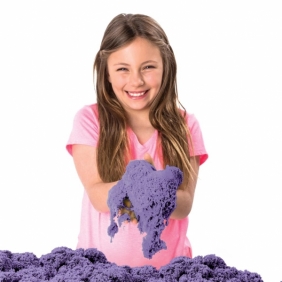 Kinetic Sand: Piasek kinetyczny 454g - Zamek. Zestaw z piaskownicą - Fioletowy (6024337/20106638)