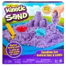 Kinetic Sand: Piasek kinetyczny 454g - Zamek. Zestaw z piaskownicą - Fioletowy