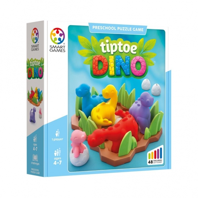 <img src='https://webimage.pl/pics/725/7/d5414301527725.jpg' style='height:440px' /> Smart Games Tiptoe Dino (ENG) IUVI Games