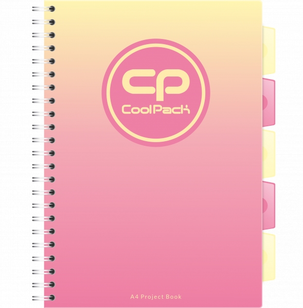 Coolpack, Kołozeszyt Project Book A4 - Gradient Peach (03098CP)