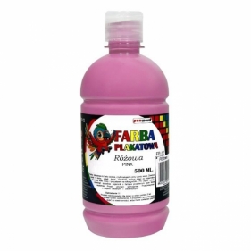 Farba plakatowa 500ml różowa