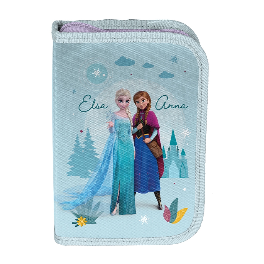Piórnik jednokomorowy z wyposażeniem - Frozen