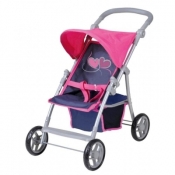 Wózek dla lalek różowy spacerówka