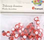 Dekoracje drewniane biedronki